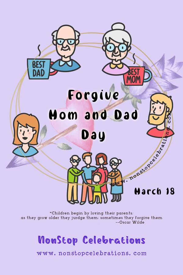 Celebrate Mom and Dad Day March 18 NonStop Celebrations