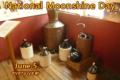 Celebrate National Moonshine Day June 5 | NonStop Celebrations